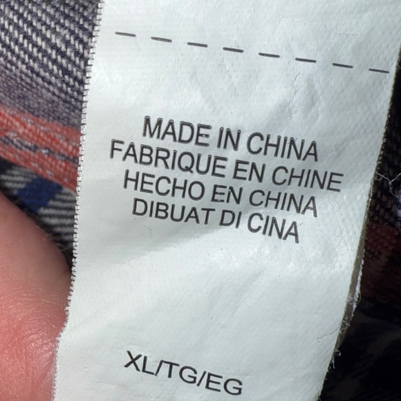 Lucky Brand Men’s XL Plaid Button-Front Shirt – Red, Navy, Cream – Long Sleeve - Picture 10 of 10